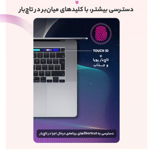 لپ تاپ 16 اینچی اپل مدل MacBook Pro MVVK2 2019 همراه با تاچ بار