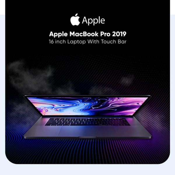 لپ تاپ 16 اینچی اپل مدل MacBook Pro MVVK2 2019 همراه با تاچ بار